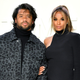 Russell Wilson and Ciara attend the Tom Ford AW20 Show at Milk Studios on February 07, 2020 in Hollywood, California.